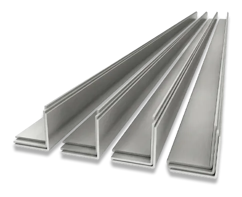 Cantoneiras de aço inox laminadas e dobradas